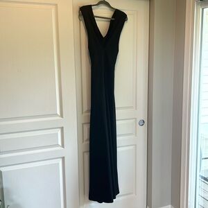 Lulus Thinking Out Loud Black Backless Jumpsuit!